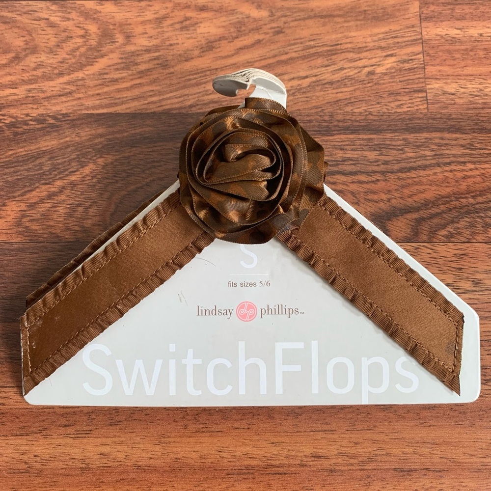 Switch Flops by Lindsay Phillips size 5/6 NEW! Copper Brown
